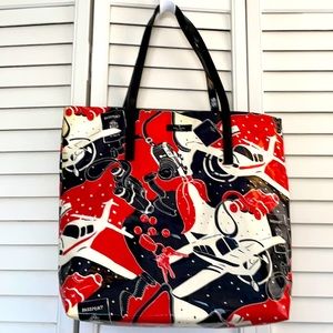 Kate Spade tote. Red black white